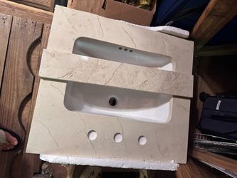 Sink and granite top