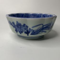 Chinese Antique Blue & White Porcelain Bowl