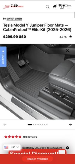 Tesla Y floor Mats