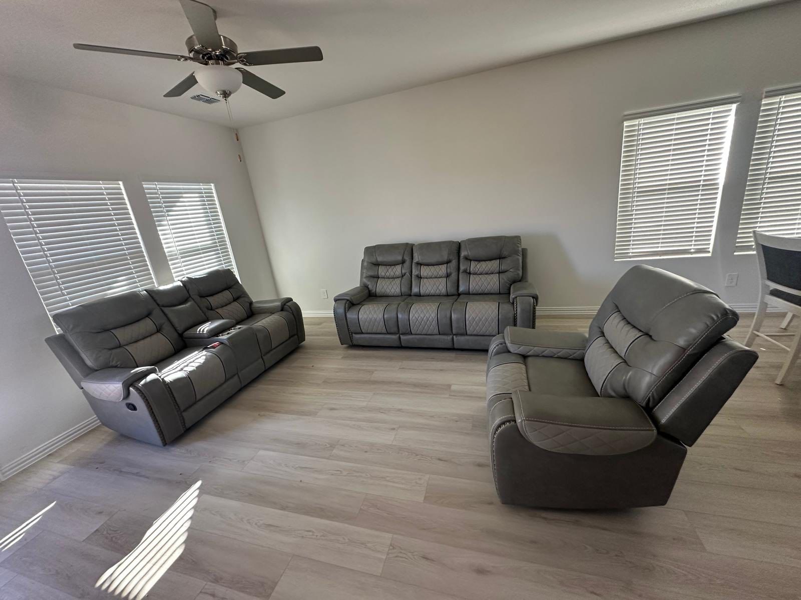 Brand new - 3 - Pieces Recliner Set - COD / Financing $0 Down!
