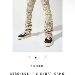 New Serenade Sienna Camo Jeans Size 40