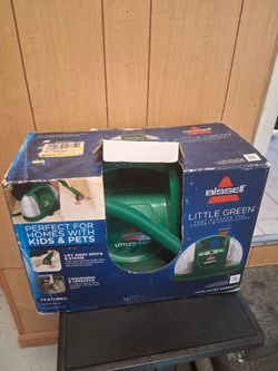 NEW IN BOX BISSELL Little Green Multi-Purpose Portable Carpet Cleaner 1400M