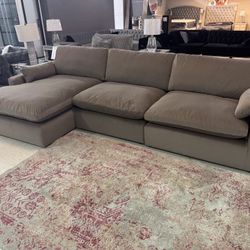 OM• $38 Initial • Brand New 3 Piece Sectional Couch With Chaise 