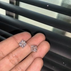 14k White Gold Diamond Earrings  Trade For Gold Nuggets!