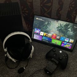 Xbox Series X Console/Series X Wireless Controller/RAZER Headset/Arzopa Monitor