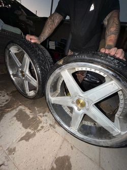 Azad 5spoke AZ008 silver chrome with wheels