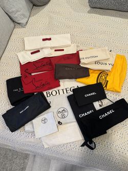 Designer Dust Bags LV, Hermes, Chanel