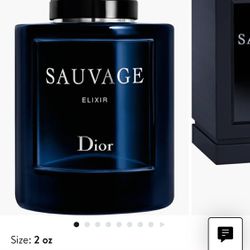 New With Box Dior Sauvage Elixir 2oz