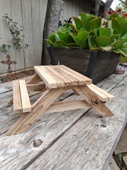 Squirrel Picnic Table Feeder