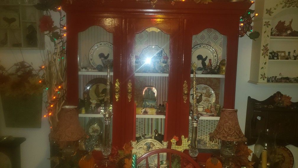 CHRISTMAS MARK DOWN HUTCH,TABLE CHAIRS