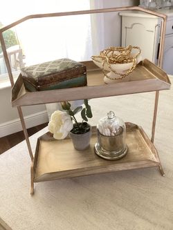 Gold tray stand bedroom/bathroom/kitchen/dorm