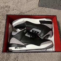 Air Jordan 3 Black Cement Size 10