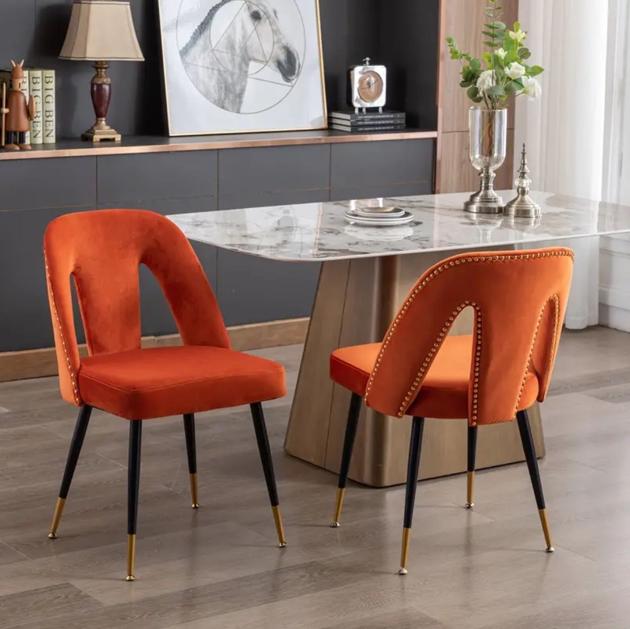  Modern Dining Chairs Orange 