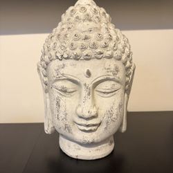 12x6 Ceramic Buddha Head Statue