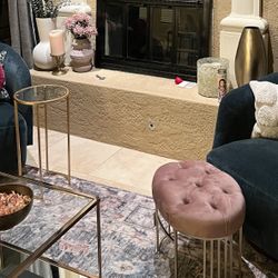 World Market Teal Swivel Chairs 