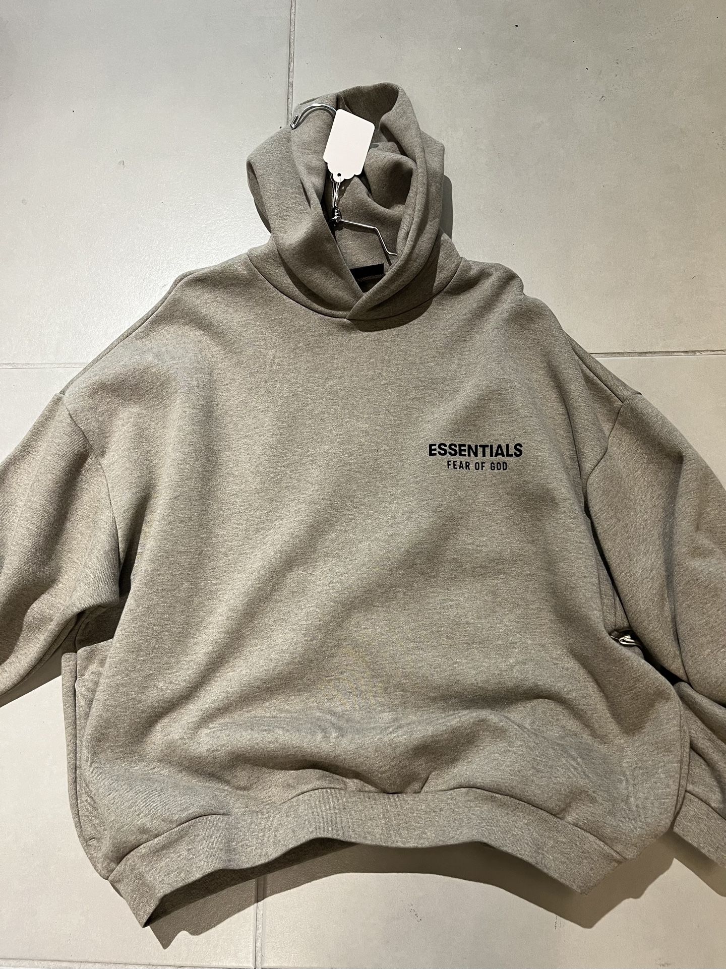 Essentials Fear Of God Hoodie Heather Grey