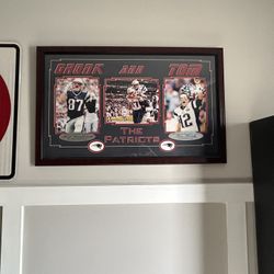 Tom Brady And Rob Gronkowski Framed Photo 