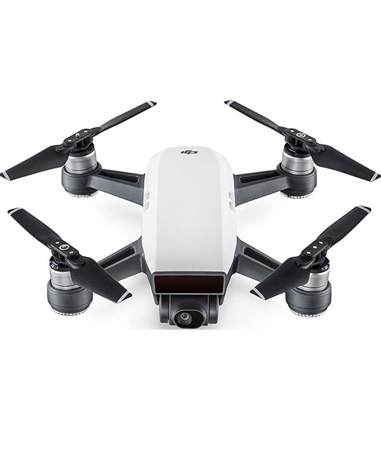 DJI Spark, Portable Mini Drone, Alpine White Complete Set with Carry Case ( Dead Battery Cell)