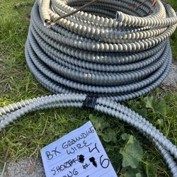 Bare Armored Ground Cable