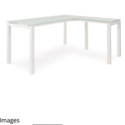 2 White Glass Top Ashley Furniture Desks