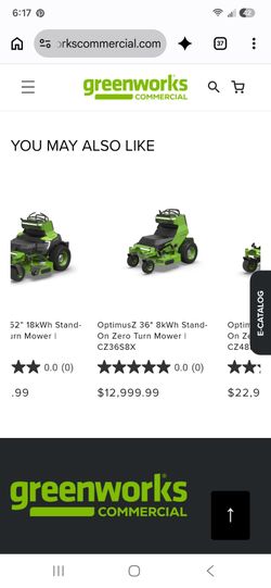 Lawn mower stander greenworks