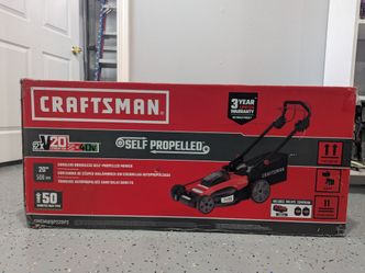 Craftsman Cordless Self-Propelled Lawn Mower. New. Never used.