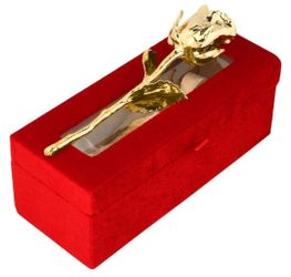 Real Rose Dipped In 24k Gold 