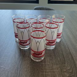 Antique Coca-Cola Glasses (8)
