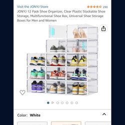 Shoe Boxes 12 Pack New