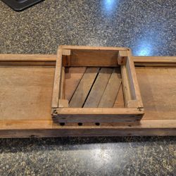 Antique wood kraut slicer or cabbage shredder