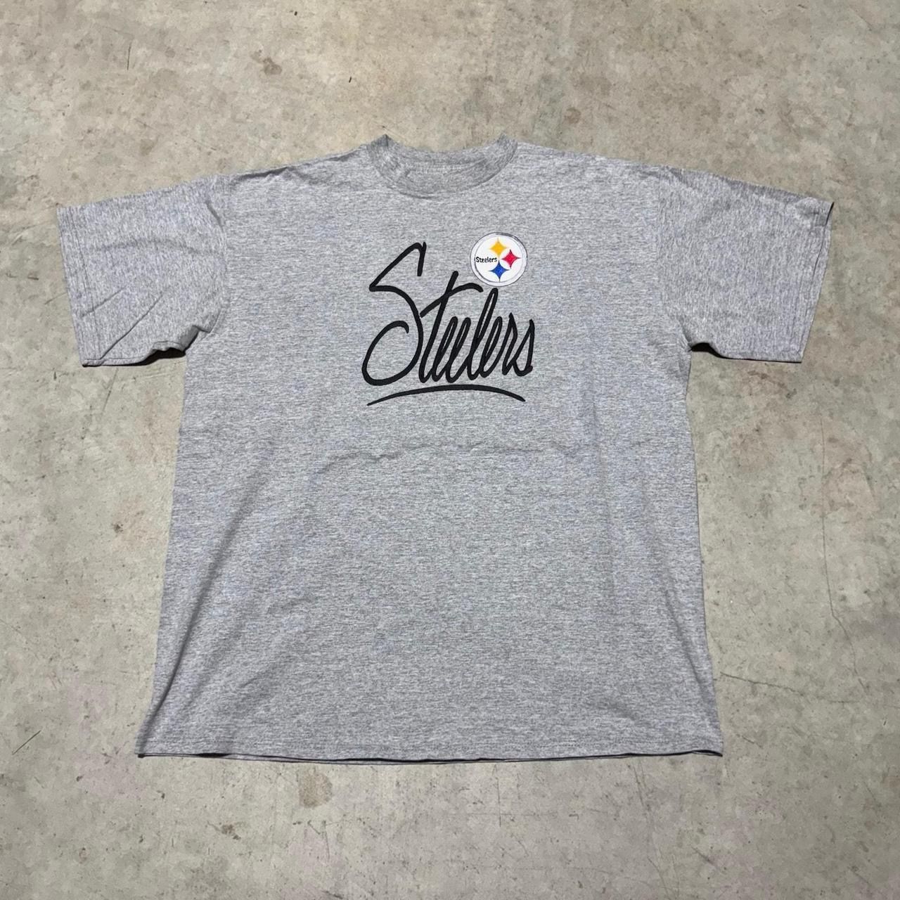 Grey and black Pittsburgh Steelers graphic tee Fits XXL