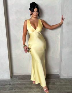 Yellow formal dress