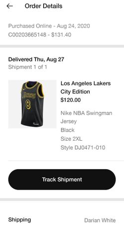 Nike Los Angeles Lakers Kobe Bryant Black Mamba City Edition Swingman Jersey  Black/Gold - Novelship