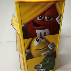 M&M Store Candy Rack Display Expandable Yellow Plastic Shelves Wrigley WC0314