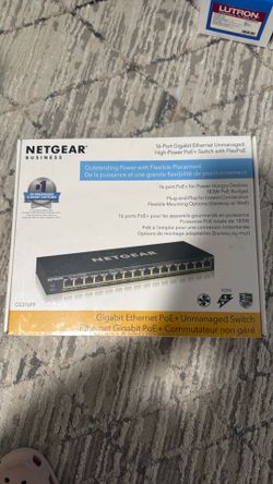NETGEAR GS316PP 16-Port Gigabit Ethernet PoE+ Unmanaged Desktop Switch