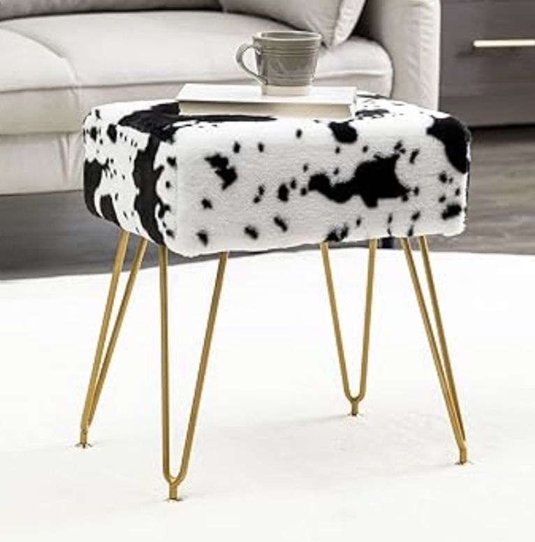 Makeup Stool for Vanity, Vanity Chair Ottoman 