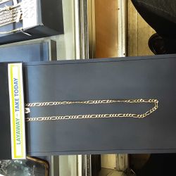 Figaro Chain - Yellow Gold 14k (.585) 24.8 grams 24 inch