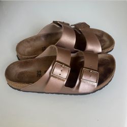 Copper Birkenstock Arizona Sandals