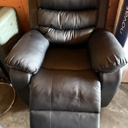 3-Piece Black Leather Reclining Couch Set – All Recline!