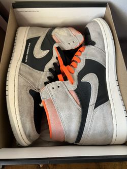 Jordan 1 Retro High Neutral Grey Hyper Crimson