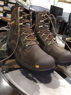 Caterpillar// work boots // 8” comp toe boots //size (11.5)0NLY