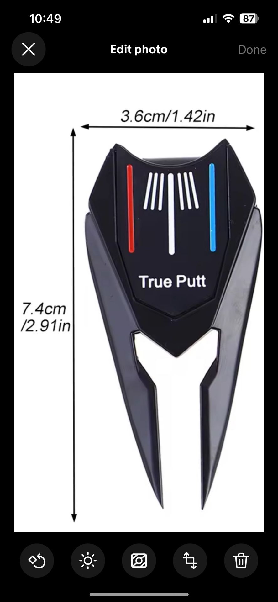 Golf divot Repair Tool With Magnetic Alignment