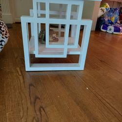 Comfortable Blue Couch, White Wood Coffee And End Tables,  Text For Prices (contact info removed)  THANKS 