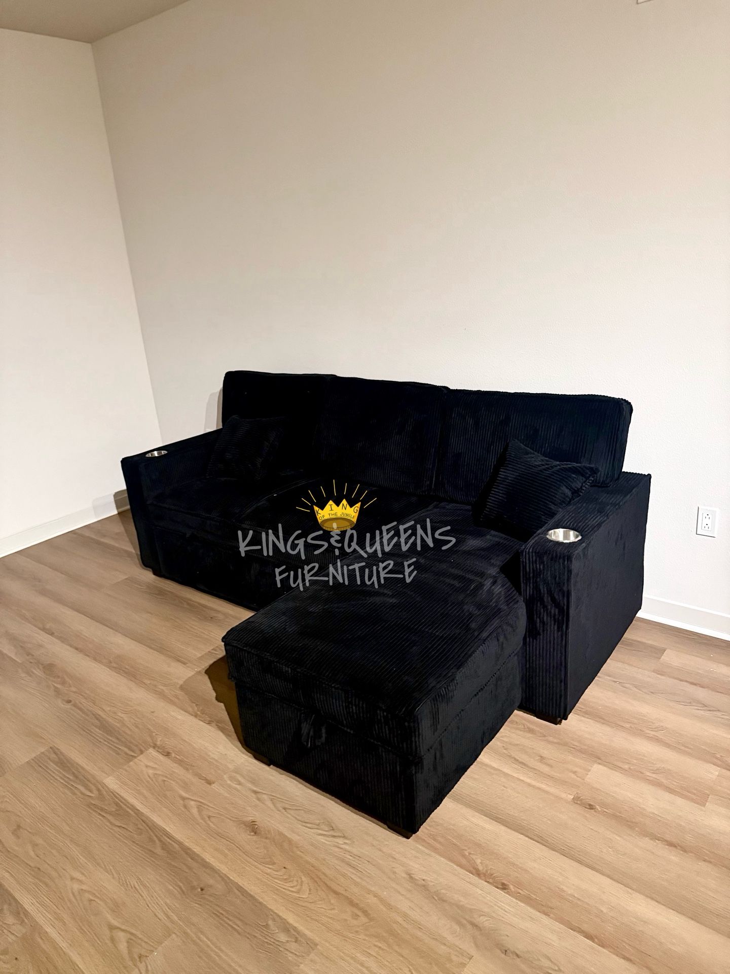 New Black Sofa