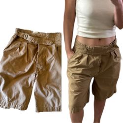 Vintage Marithe Francois Girbaud Baggy Shorts unisex 36-38 Tan Bermuda M+FG Y2K