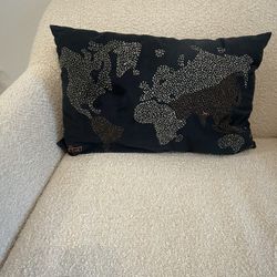World Map Pillow 