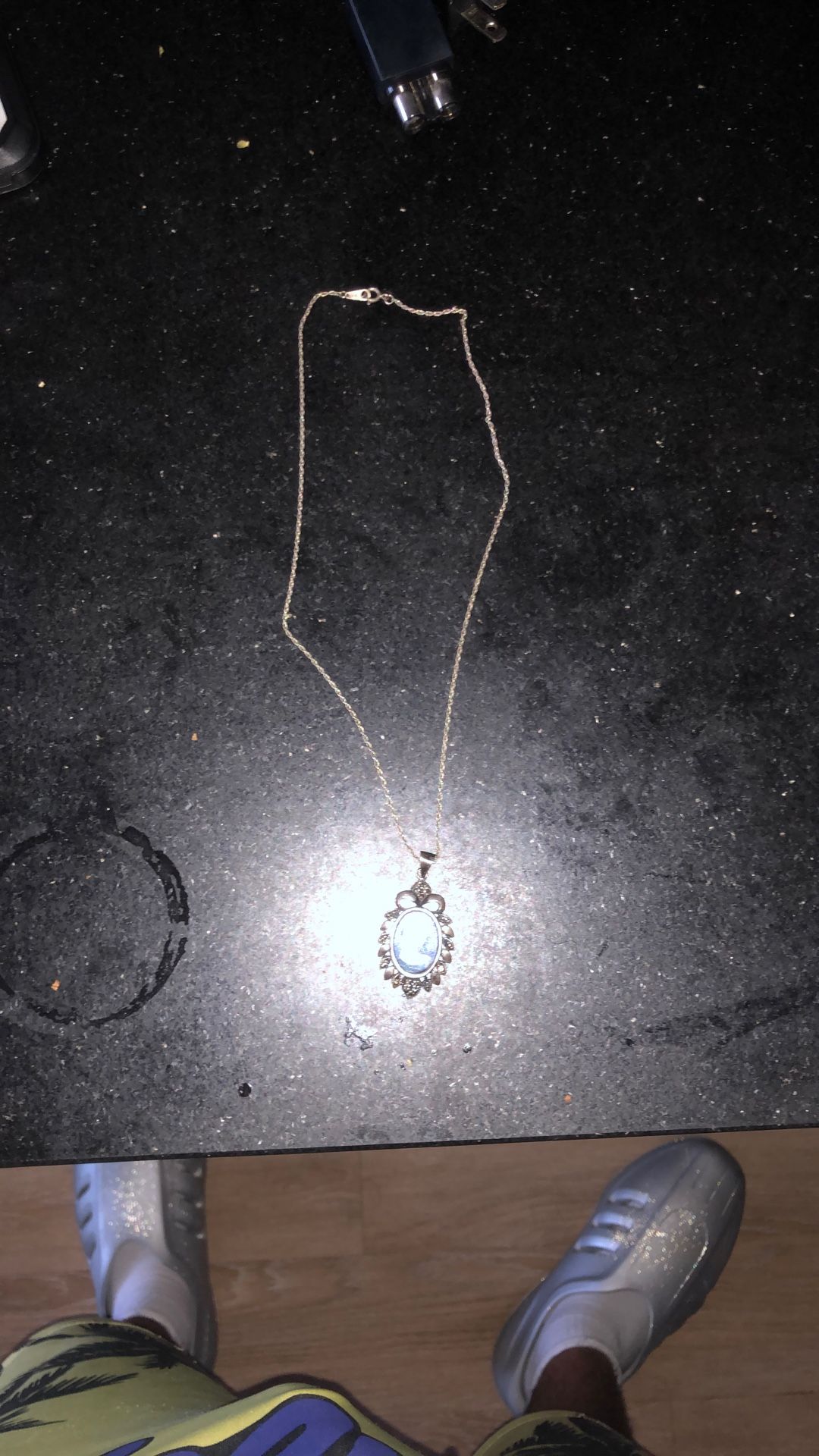 Mother Of Pearl Black Onyx .925 Silver