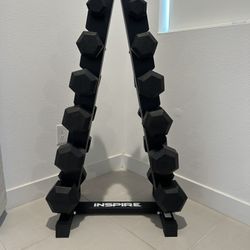 Inspire Dumbbell/Weights Vertical Rack (Dumbbells Included)