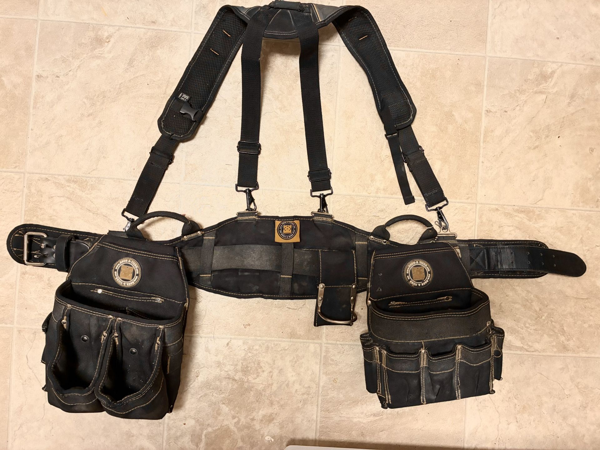 Rack-A-Tier construction tool belt