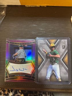 Jacob Wilson Baseball 2 Card Lot #34/35 & 16/25 Short Print